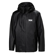 Kurtki i płaszcze dla chłopców - Helly Hansen Moss, kurtka przeciwdeszczowa, junior, czarny - miniaturka - grafika 1