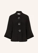 Moda i Uroda OUTLET - Joseph Ribkoff Kurtka Z Dżerseju Z Rękawami 3/4 schwarz - miniaturka - grafika 1