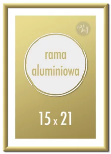 Ramka na zdjęcia 15x21 A5 cm Ramki aluminiowe 21x15 cm złota - Ramki na zdjęcia - miniaturka - grafika 1