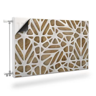 MASKOWNICA Magnetyczna Kaloryfera Biała Abstrakcja Drewno 90cm x 60cm - Dekoracje domu MASKOWNICA Magnetyczna Kaloryfera Biała Abstrakcja Drewno 90cm x 60cm - Dekoracje domu - miniaturka - grafika 1