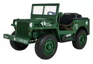 Pojazdy elektryczne dla dzieci - RAMIZ Pojazd Retro Wojskowy 4x4 Zielony PA.JH-101.ZIE - miniaturka - grafika 1