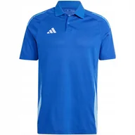 Koszulki męskie - Koszulka męska adidas Tiro 24 Competition Polo niebieska IR7566 L - miniaturka - grafika 1
