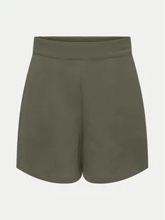 ONLY Szorty materiałowe Nova 15325521 Zielony Regular Fit - Spodnie sportowe damskie - miniaturka - grafika 1