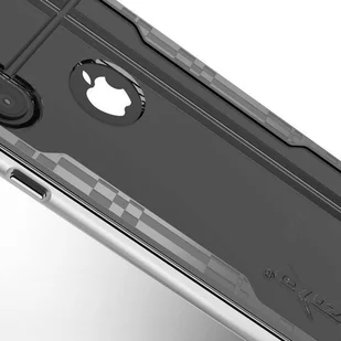 Zizo Shock Case Pancerne etui iPhone Xs / X z hartowanym szkłem na ekran (Silver/Gray) - Etui i futerały do telefonów - miniaturka - grafika 7