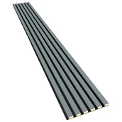 Szafki kuchenne - Akustyczne panele lamelowe 2 szt. skandynawska szarość C4-B25 - miniaturka - grafika 1