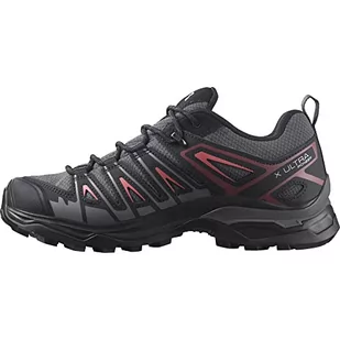 Salomon Damskie buty trekkingowe X Ultra Pioneer Gore-tex, Magnet Black Tea Rose, 38 EU - Buty trekkingowe damskie - miniaturka - grafika 1