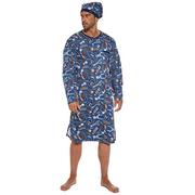 Piżamy męskie - Koszula nocna męska 110/08 Cornette - miniaturka - grafika 1