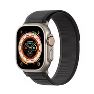 Akcesoria do smartwatchy - Sportowy pasek na rzepy do Apple Watch Ultra / 8 / 7 / 6 / SE / 5 / 4 / 3 / 2 / 1 (42, 44, 45, 49 mm) Dux Ducis Strap YJ Version - czarno-szary - miniaturka - grafika 1