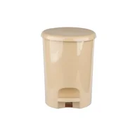 Kosze na śmieci - Kosz z pedałem Omega 5 l beżowy - miniaturka - grafika 1
