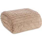 Koce - Koc EUROFIRANY D91 Lisa 150 x 200 cm Beżowy - miniaturka - grafika 1