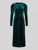 Sukienki - Sukienka koktajlowa z aksamitu z dodatkiem moheru model ‘HELLA’ - miniaturka - grafika 1