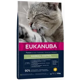 Karma dla kota EUKANUBA Hairball Control 10 kg - Sucha karma dla kotów - miniaturka - grafika 1