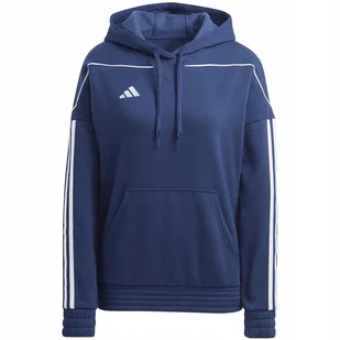 Bluza damska adidas Tiro 23 League Sweat Hoodie granatowo-biała HS3602 XL - Bluzy damskie - miniaturka - grafika 1