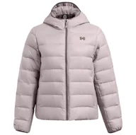 Kurtki i kamizelki sportowe damskie - Kurtka damska Under Armour Legend Down Hooded Jacket Rozmiar: XS / Kolor: beżowy - miniaturka - grafika 1