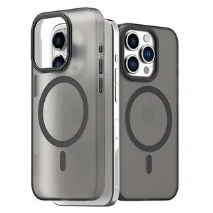 Etui ARAREE Aero Frame do Apple iPhone 15 Pro Przezroczysto-czarny - Etui i futerały do telefonów - miniaturka - grafika 1