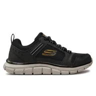 Buty trekkingowe męskie - Buty na co dzień na trening męskie SKECHERS TRACK KNOCKHILL skóra - miniaturka - grafika 1