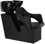 Myjki fryzjerskie - Myjnia myjka fryzjerska barberska Leia do salonu fryzjerskiego barberskiego ruchoma misa ceramiczna armatura bateria słuchawka - miniaturka - grafika 1