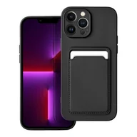 Etui i futerały do telefonów - OEM Futerał Card Case Do Iphone 13 Pro Max Czarny - miniaturka - grafika 1