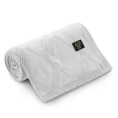 Koce i narzuty dla dzieci - Yosoy Kocyk bambus bawełna Maroco Silver grey - miniaturka - grafika 1