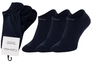 CALVIN  KLEIN SKARPETY SKARPETKI STOPKI 3 PARY NAVY 100001922 002 - Rozmiar: 40-46 - Skarpetki męskie - miniaturka - grafika 1