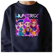 Bluzy dla dziewczynek - BLUZA DZIECIĘCA K-POPOWE ŁOWCZYNIE DEMONÓW HUNTRIX 146-152 BAWEŁNIANA - miniaturka - grafika 1