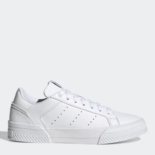 Adidas Originals Court Tourino damskie sneakersy H05280 37.5 (4.5UK) 23 cm Cloud White/Cloud White/Silver Metallic (4064047124040) - Trampki damskie - miniaturka - grafika 1