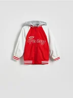 Spodenki dla niemowląt - Reserved - Kurtka bomber z kapturem - czerwony - miniaturka - grafika 1