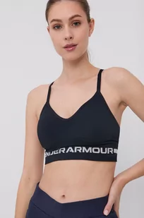 Under Armour biustonosz sportowy Seamless kolor czarny - Bielizna sportowa damska - miniaturka - grafika 1