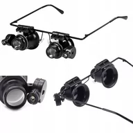 Mikroskopy i lupy - Lupa Okulary Zegarmistrzowska Mocna Led 20X 15Mm - miniaturka - grafika 1