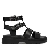 Sandały damskie - Sandały Clarks Orinoco3 Cove 26186087 Czarny - miniaturka - grafika 1