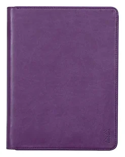 Rhodia 168105C - Teczka konferencyjna Rhodiarama 19,5x25,5 cm, z etui, 2 płaskie kieszenie zamykane na zamek, miejsca na karty, uchwyt na długopis, okładka z imitacji skóry Fioletowa, 1 szt - Etui do tabletów - miniaturka - grafika 1