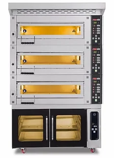 Piec piekarniczy modułowy 3-komorowy elektryczny 25,5 kW 400V 1260x1020x2050 MT/800/2 Resto Quality - Piece, kotły  i płyty grzejne gastronomiczne - miniaturka - grafika 1