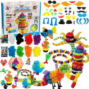 Rzepy czepy klocki KULKI KOLOROWE kreatywne 800 el. - Klocki - miniaturka - grafika 1