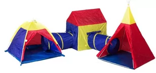 Coil Zestaw Namiotów Dla Dzieci 5W1 Domek Tunele Tipi Wigwam - Namioty i tipi dla dzieci - miniaturka - grafika 1