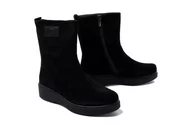 Kozaki damskie - RIEKER 93370-00 black, botki damskie - Rieker - miniaturka - grafika 1