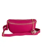 Torby sportowe - Mia Tomazzi Skórzana saszetka "Perugino" w kolorze różowym - 23 x 13 x 2 cm - miniaturka - grafika 1