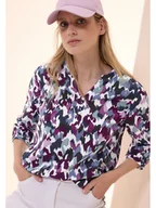 Bluzki damskie - Cecil Bluzka w kolorze fioletowo-miętowo-białym - miniaturka - grafika 1