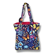 Torby i wózki na zakupy - Torba shopperka torba shopper zakupowa motyle - miniaturka - grafika 1
