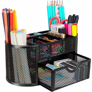 Przybornik Na Biurko, Organizer 9 Komór Szufladka - Przyborniki na biurko Przybornik Na Biurko, Organizer 9 Komór Szufladka - Przyborniki na biurko - miniaturka - grafika 1