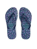 Klapki i japonki damskie - Havaianas Japonki 41445119071 Granatowy - miniaturka - grafika 1