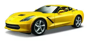 Maisto, model kolekcjonerski Corvette Stingray 2014 Żółty 1/18 - Kolekcjonerskie modele pojazdów - miniaturka - grafika 1