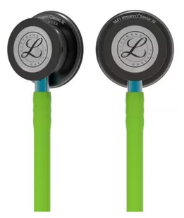 Stetoskop Littmann Classic III 5875 Stetoskop internistyczny Smoke, przewód limonkowy, lira smoke trzonek niebieski - Urządzenia medyczne - miniaturka - grafika 2