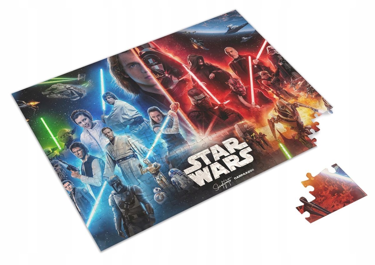 PUZZLE Star Wars Gwiezdne Wojny + IMIĘ Pudełko 120 el.