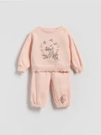 Komplety dla niemowląt - Reserved - Komplet dresowy Bambi - brudny róż - miniaturka - grafika 1