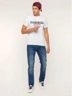 Koszulki i topy damskie - Napapijri T-Shirt Soves N0YIX3 Biały Regular Fit - grafika 1