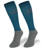 Skarpetki damskie - Podkolanówki jeździeckie SPJM, niebieski petrol, 39/42 - miniaturka - grafika 1