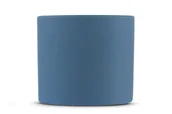 Donice - Osłonka do kwiatów TILUS niebieski/matowy, Ø12,5/h 10,5, ceramika - miniaturka - grafika 1