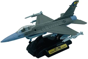 Samolot F-16 Fighting Falcon duży model podstawka METAL Motormax - Samoloty i helikoptery - miniaturka - grafika 1