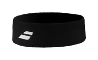 Czapki i chusty sportowe męskie - Opaska na głowę Babolat Logo Headband Black - miniaturka - grafika 1