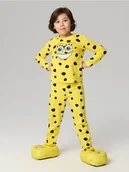 Piżamy chłopięce - Sinsay - Bawełniana piżama dwuczęściowa Spongebob - żółty - miniaturka - grafika 1